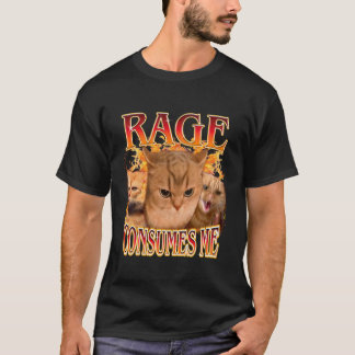 Camiseta Raiva Divertida Me Consome Meme do Gato Bobo Olhan