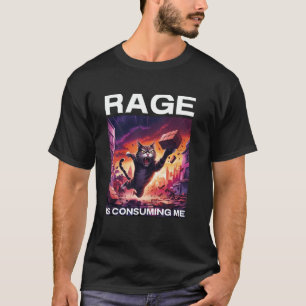 Camiseta Raiva Está Me Consumindo Engraçado Silly Olhando G