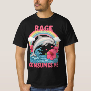Camiseta raiva me consome golfinho meme