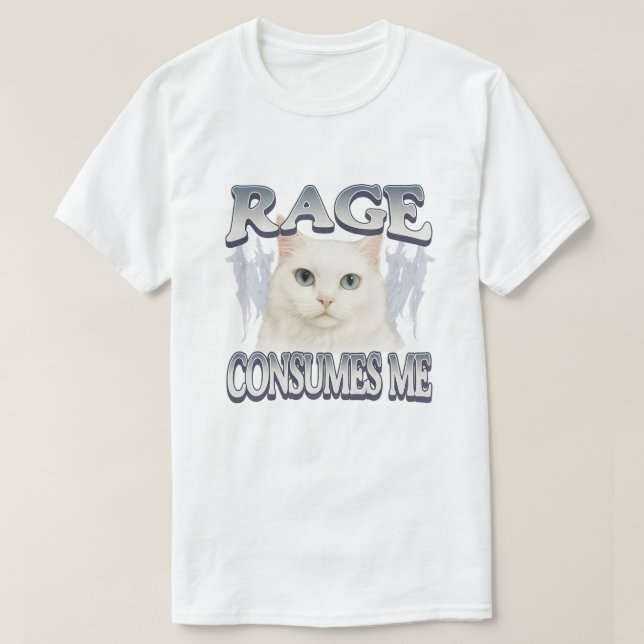 Camiseta raiva me consumir (Frente do Design)