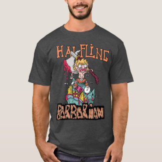 Camiseta Raiva Zangada DnD Bárbara Halfling