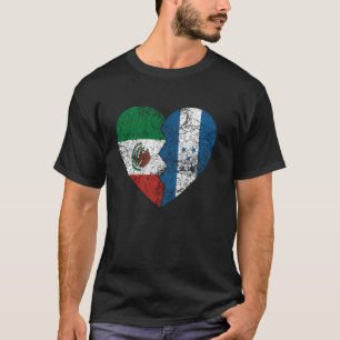 Camiseta Raiz das Honduras Mexicanas Flags Heart Mexico Hon