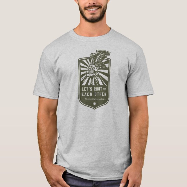 Camiseta Raiz de vamos para Camisa-T (Frente)