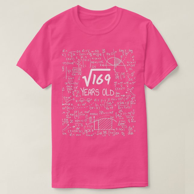 Camiseta Raiz Praça de Aniversário de 13 de 169 13 anos  (Frente do Design)