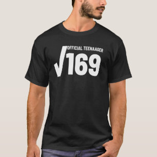 Camiseta Raiz Quadrada 169 Adolescente Oficial 13 Aniversár
