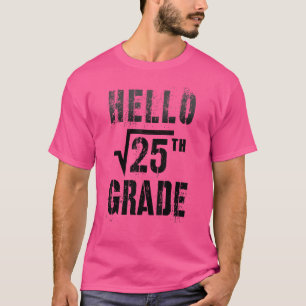 Camiseta Raiz Quadrada 25 Alô, 5, Professor de Matemática P