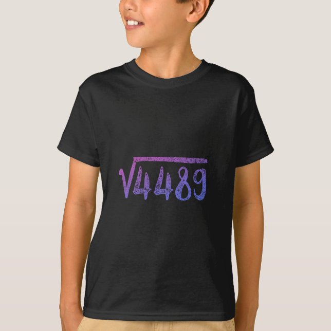 Camiseta Raiz Quadrada 4489 Professor de Matemática Seis Se (Frente)