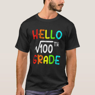 Camiseta Raiz Quadrada De 100 Grau Alô 10 Grau Voltar Para