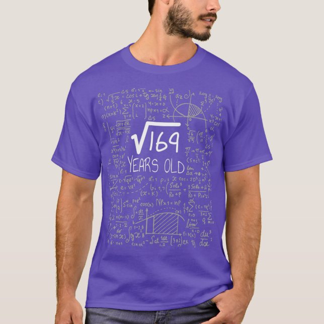 Camiseta Raiz Quadrada de 169 13 anos de idade de 13 aniver (Frente)