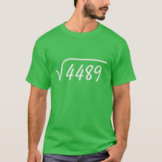 Camiseta Raiz Quadrada de 4489 Design Minimalista Nerd de M