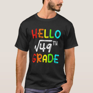 Camiseta Raiz Quadrada De 49 Série Olá 7ª Série De Volta Ao