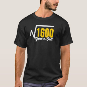 Camiseta Raiz Quadrada De aniversário de 40 anos De Matadou