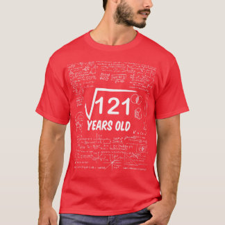 Camiseta Raiz Quadrada de Matemática de 12111º Aniversário