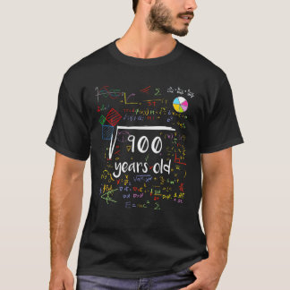 Camiseta Raiz Quadrada De Matemática De 900 aniversário de 