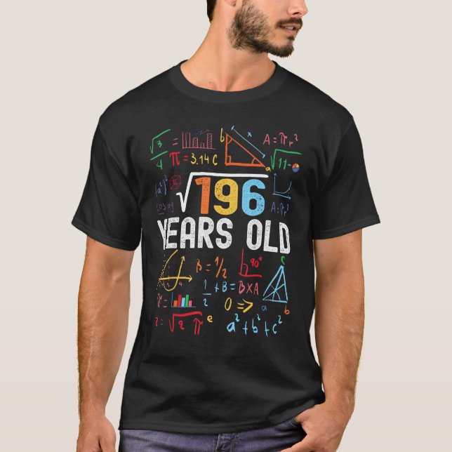 Camiseta Raiz Quadrada De Nascimento De 14 196 Aos 14 Anos (Frente)