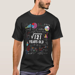 Camiseta Raiz Quadrada De Presentes De 11 Anos De 11