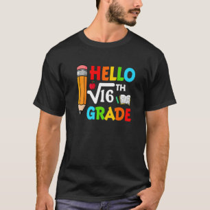 Camiseta Raiz Quadrada Do 4º Grau Da Matemática 16º Para S
