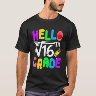 Camiseta Raiz Quadrada Do 4º Grau Da Matemática 16º Para S