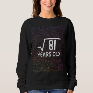 Camiseta Raiz Quadrada Do 81 9º Aniversário, 9 Anos De Mate