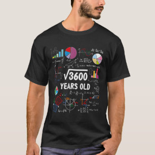 Camiseta Raiz Quadrada Do Professor De Matemática De 60 Ano