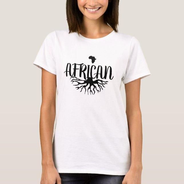 Camiseta raízes africanas (Frente)