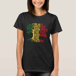 Camiseta Raízes africanas História negra mês passado e futu