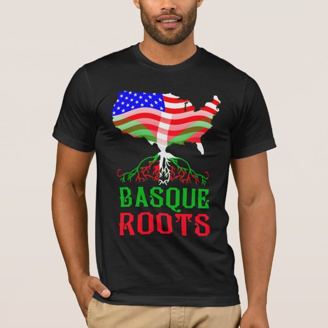 Camiseta Raizes americanas Basque (Frente)