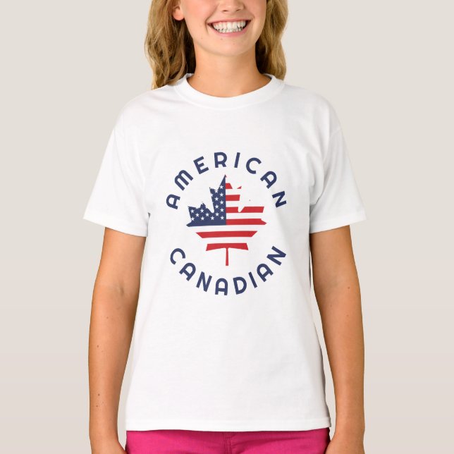 Camiseta Raízes Americanas do Canadá (Frente)