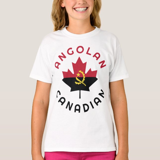 Camiseta Raízes angolanas canadenses (Frente)