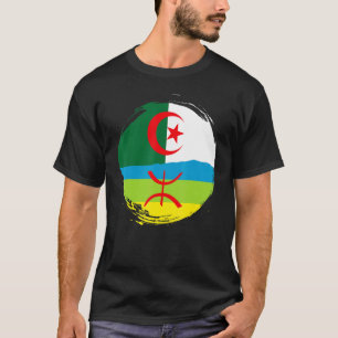 Camiseta Raízes Argelinas Metade do Sinalizador Amazigh Org