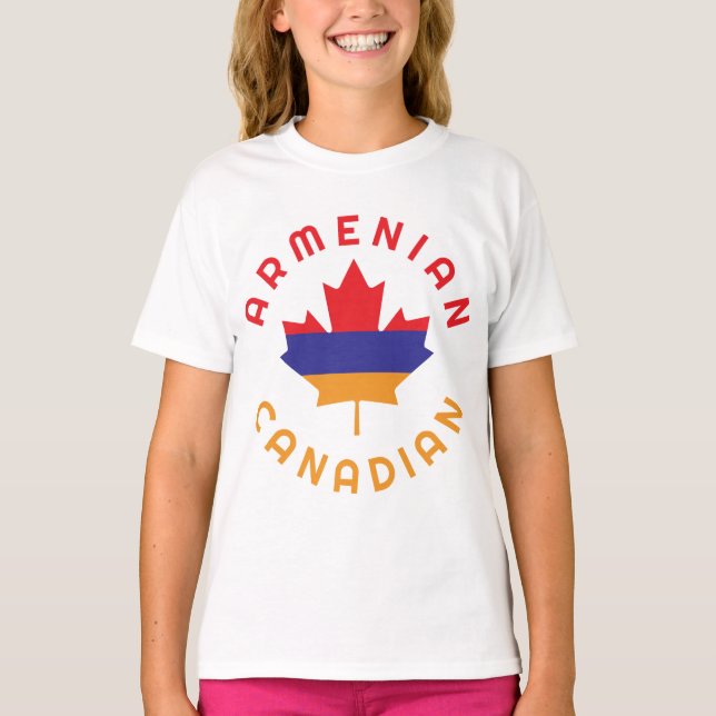 Camiseta Raízes armênias canadenses (Frente)