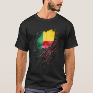 Camiseta Raízes Beninesas Orgulhosas Arrancadas Arruinadas