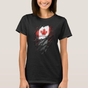 Camiseta Raízes Canadianas Orgulhosas Arrancadas Arrancam B