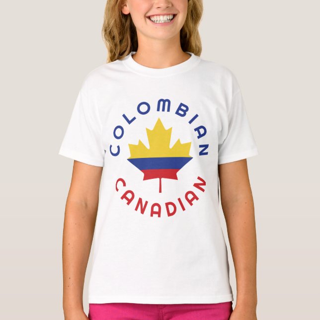 Camiseta Raízes Colombianas Canadenses (Frente)