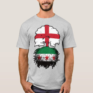 Camiseta Raízes & Coroa: Inglaterra–Síria Árvore