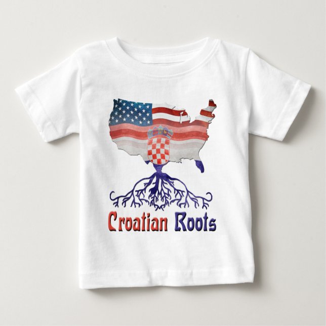 Camiseta Raizes croatas americanas (Frente)