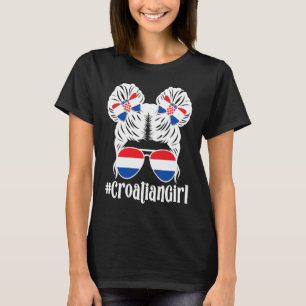 Camiseta Raízes croatas da Croácia Bandeira