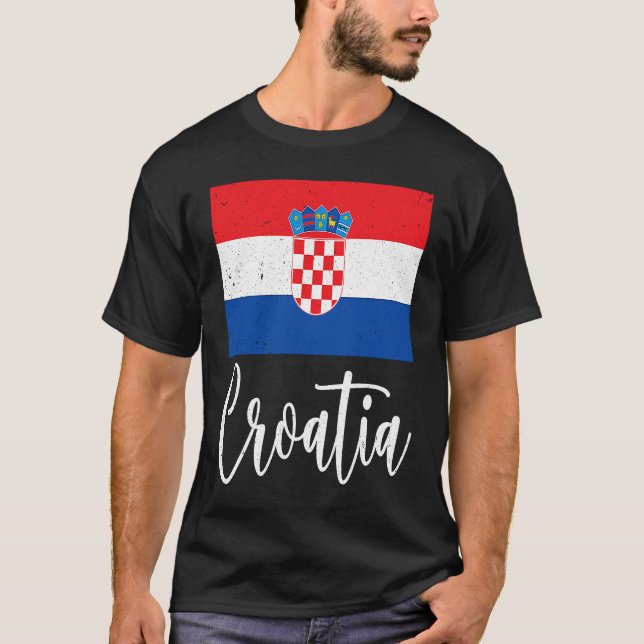 Camiseta Raízes croatas Patrimônio da Croácia (Frente)