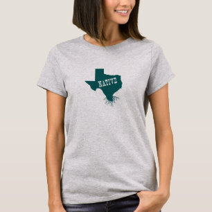 Camiseta Raízes da Árvore de Forma Verde do Texas Nativo
