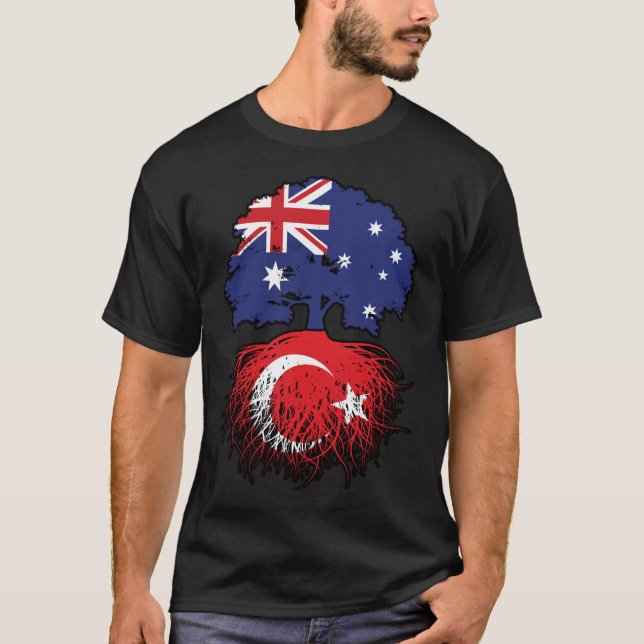 Camiseta Raízes da Árvore Turca Australiana (Frente)