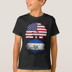 Camiseta Raízes de Árvore Americana de El Salvador