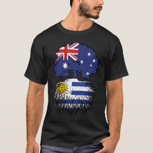Camiseta Raízes de Árvore Australiana do Uruguai e Austráli