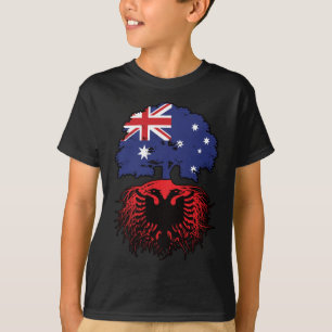 Camiseta Raízes de Árvore da Austrália Albanesa e Australia