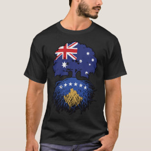 Camiseta Raízes de Árvore do Kosovo Kosovar Austrália