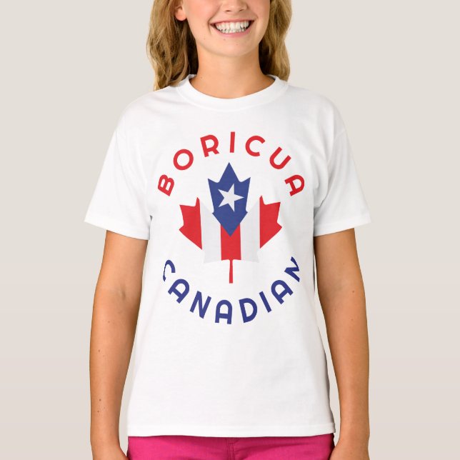 Camiseta Raízes de Boricua Canadense (Frente)