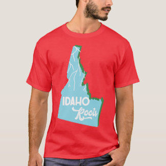 Camiseta Raízes de Idaho Aqua Verde