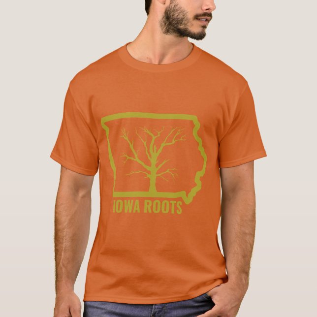 Camiseta Raízes de Iowa Superdimensionado (Frente)
