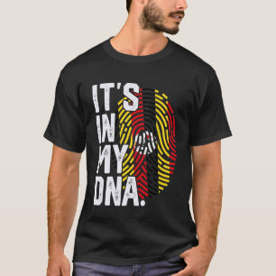 Camiseta Raízes de Uganda Bandeira Impressão Digital Gráfic