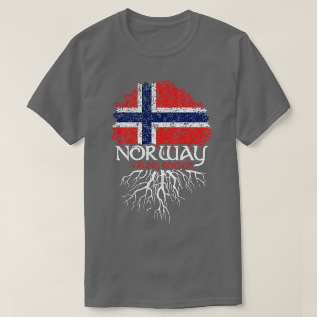 Camiseta Raízes de Viking da Noruega (Frente do Design)