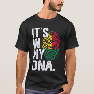 Camiseta Raízes do Benim Bandeira Impressão Digital Gráfica
